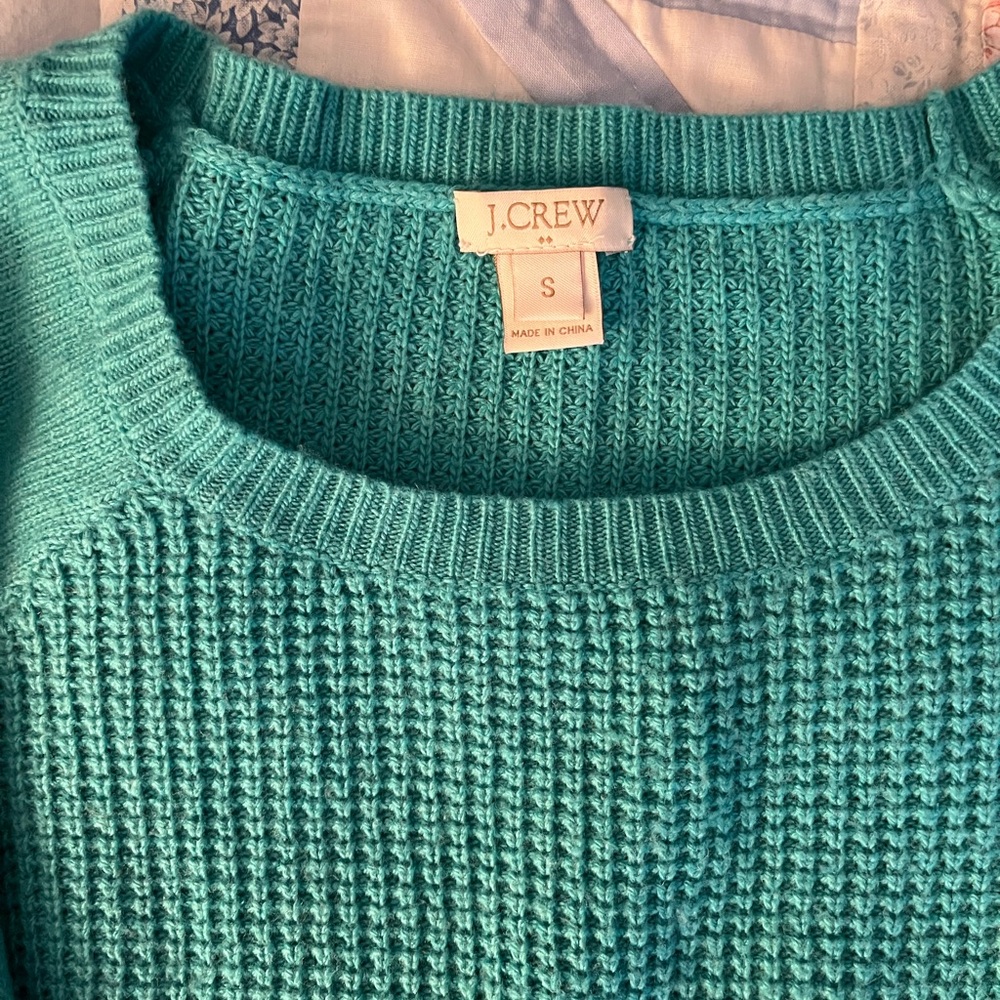 J. Crew Women's Aqua Knit Sweater